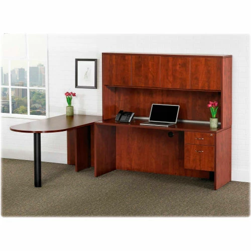 Lorell® Rectangular Desk Shell - 48"W x 30"D x 29-1/2" - Mahogany - Essentials Series 6 Lorell® Rectangular Desk Shell - 48"W x 30"D x 29-1/2" - Mahogany - Essentials Series - Image 6