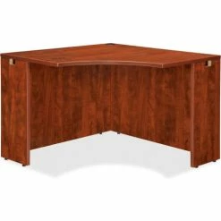 Lorell® Corner Desk - 42"W x 24"D x 29-1/2"H - Cherry - Essentials Series