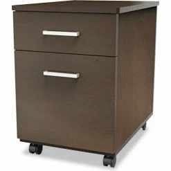 Linea Italia® Mobile Pedestal File - Box/File Drawer - Mocha - Trento Series 5 Linea Italia® Mobile Pedestal File - Box/File Drawer - Mocha - Trento Series -Outlet Desks & Workstations Store LLT TR752MOC
