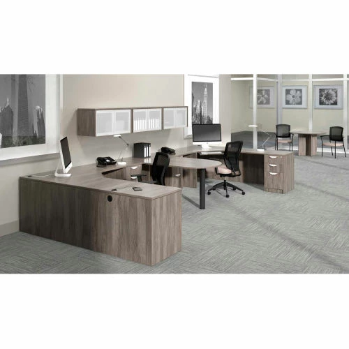 Global Furniture Group Offices To Go™ 3 Drawer Pedestal in Artisan Gray - Executive Modular Furniture 2 Global Furniture Group Offices To Go™ 3 Drawer Pedestal in Artisan Gray - Executive Modular Furniture - Image 2