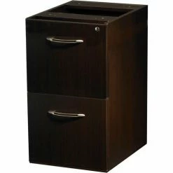 Safco® Aberdeen Desk FF Pedestal 15-1/4"W x 26-1/2"D x 27-1/2"H Mocha