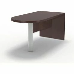 Safco® Aberdeen 72"W Freestanding Peninsula 72"W x 36"D x 29-1/2"H Mocha