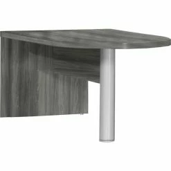 Safco® Aberdeen 72"W Freestanding Peninsula 72"W x 36"D x 29-1/2"H Gray Steel