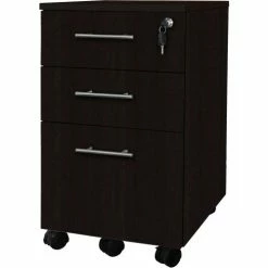 Safco® Medina Series Box-Box-File Mobile Pedestal Mocha