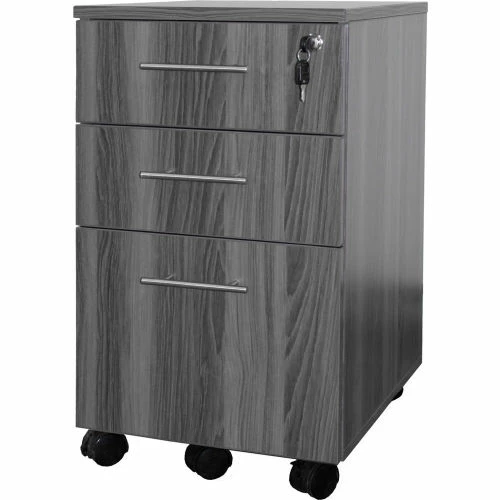Safco® Medina Series Box-Box-File Mobile Pedestal Gray Steel 1 Safco® Medina Series Box-Box-File Mobile Pedestal Gray Steel