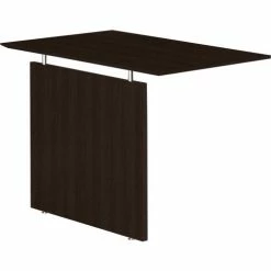 Safco® Medina 48-1/2"W Non-Handed Straight Bridge 48 1/2"W x 20"D x 29-1/2"H Mocha