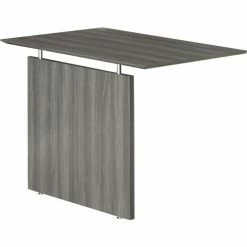 Safco® Medina 48-1/2"W Non-Handed Straight Bridge 48-1/2"W x 20"D x 29-1/2"H Gray Steel