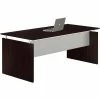 Safco® Medina 63"W Rectangle Straight Desk 63"W x 36"D x 29-1/2"H Mocha