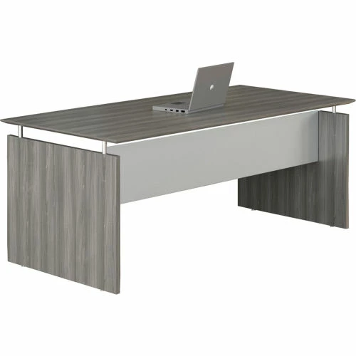 Safco® Medina 72"W Rectangle Straight Desk 72"W x 36"D x 29-1/2"H Gray Steel 1 Safco® Medina 72"W Rectangle Straight Desk 72"W x 36"D x 29-1/2"H Gray Steel