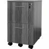 Safco® Medina Series File-File Mobile Pedestal Gray Steel