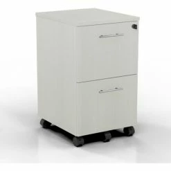 Safco® Medina Series File-File Mobile Pedestal Textured Sea Salt