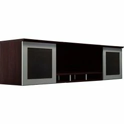 Safco® Medina 63"W Hutch 63"W x 15"D x 50-1/2"H Mocha