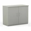 Safco® Medina Series 36" Storage Cabinet with Wood Doors Textured Sea Salt