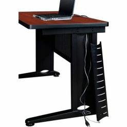 Regency Fusion L Shaped Desk w/ Double Pedestal Drawer, 72"W x 78"D x 29"H, Cherry -Outlet Desks & Workstations Store MLD663042CH 3