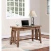 Martin Furniture Farmhouse Writing Desk, Wood, Rectangle, 48"W x 24"D x 30"H, Brown