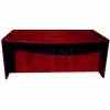 Boss Bow Front Desk Shell - 71" - Mahogany