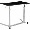 Flash Furniture Sit/Stand Computer Ergonomic Desk, Black