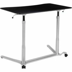 Flash Furniture Sit/Stand Computer Ergonomic Desk, Black