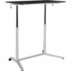 Flash Furniture Sit/Stand Computer Ergonomic Desk, Black -Outlet Desks & Workstations Store NAN IP 6 1 BK GG inset2