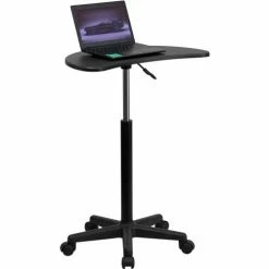 Flash Furniture Black Sit to Stand Mobile Laptop Computer Desk