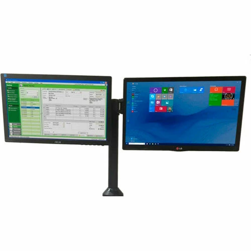 Newcastle Systems Post Mount Dual Side-by-Side Monitor Holder For NB, PC & EC Series Carts 1 Newcastle Systems Post Mount Dual Side-by-Side Monitor Holder For NB, PC & EC Series Carts