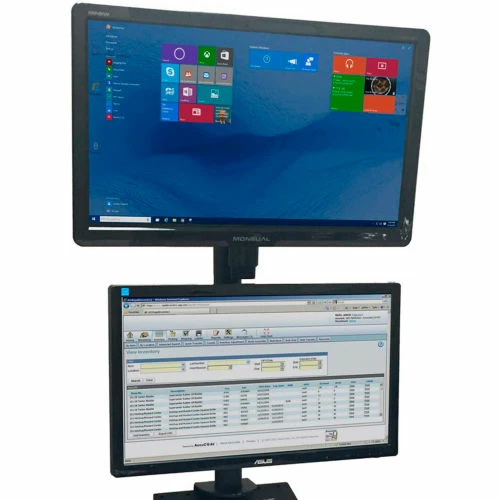 Newcastle Systems Post Mount Dual Up/Down Monitor Holder For NB, PC & EC Series Workstations 1 Newcastle Systems Post Mount Dual Up/Down Monitor Holder For NB, PC & EC Series Workstations