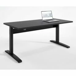 RightAngle Products RightAngle™ Bonita Electric Height Adjustable Desk 30"x60", Black w/Black Base
