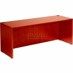Boss Desk Shell, 60"W x 30"D, Cherry