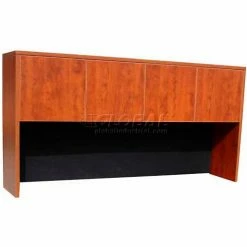 Boss Hutch with 4 Doors - 66" - Cherry