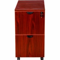 Boss Mobile Pedestal - File/File - Mahogany