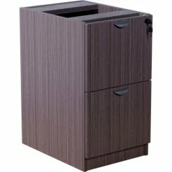 Boss Full Pedestal File/File - 26"W x 22"D - Driftwood -Outlet Desks & Workstations Store NOS N176 DW