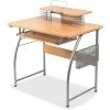 Lorell® Upper Shelf Laminate Computer Desk - Maple