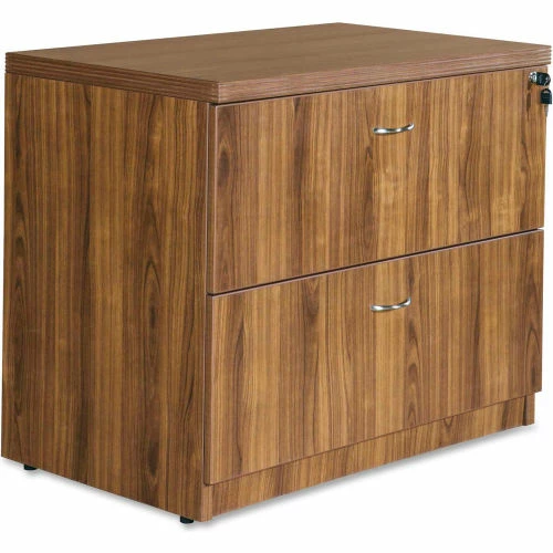 Lorell® Lateral File Cabinet - 35.5" x 22" x 30" - Walnut - Chateau Series 1 Lorell® Lateral File Cabinet - 35.5" x 22" x 30" - Walnut - Chateau Series