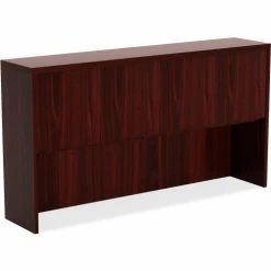 Lorell® Hutch - 70.9" x 14.8" x 36.5" - Mahogany - Chateau Series