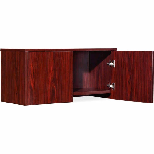 Lorell® Hutch - 35.4" x 14.8" x 16.8" - Mahogany - Essentials Series 2 Lorell® Hutch - 35.4" x 14.8" x 16.8" - Mahogany - Essentials Series - Image 2