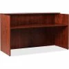 Lorell® Reception Desk - 35.4" x 70.9" x 42.5" - Cherry - Essentials Series