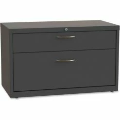 Lorell® 2-Drawer Credenza - 36" x 18.8" x 21.9" - Charcoal