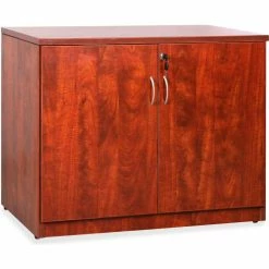 Lorell® Storage Cabinet - 22" x 35.5" x 29.5" - Cherry - Essentials Series