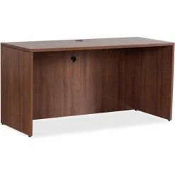 Lorell® Credenza Shell - 70.9" x 35.4" x 29.5" - Walnut - Essentials Series