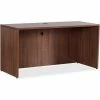 Lorell® Credenza Shell - 59" x 29.5" x 29.5" - Walnut - Essentials Series