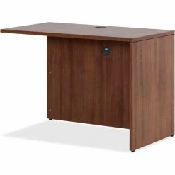 Lorell® Return - 47.3" x 23.6" x 29.5" - Walnut - Essentials Series