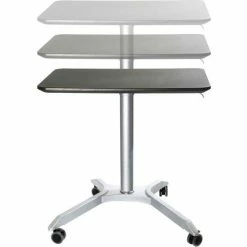 Seville Classics AIRLIFT XL Sit-Stand Mobile Desk, Espresso 12 Seville Classics AIRLIFT XL Sit-Stand Mobile Desk, Espresso -Outlet Desks & Workstations Store OFF65800 beauty 5