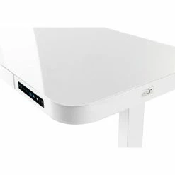 Seville Classics AIRLIFT® Tempered Glass Electric Standing Desk - 29" to 47" H - White with White Frame -Outlet Desks & Workstations Store OFF65873 06