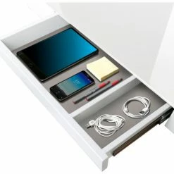 Seville Classics AIRLIFT® Tempered Glass Electric Standing Desk - 29" to 47" H - White with White Frame -Outlet Desks & Workstations Store OFF65873 08