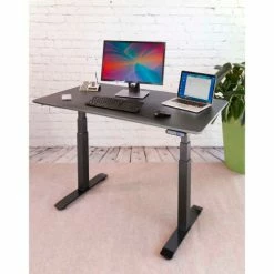 Seville Classics AIRLIFT™ S3 Electric Height Adjust Desk - 54"W x 28"D x 25.6"-51.4"H - Black with Black Frame -Outlet Desks & Workstations Store OFFK65818 05