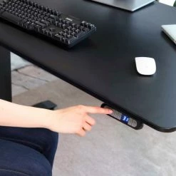 Seville Classics AIRLIFT™ S3 Electric Height Adjust Desk - 54"W x 28"D x 25.6"-51.4"H - Black with Black Frame -Outlet Desks & Workstations Store OFFK65818 08