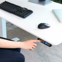 Seville Classics AIRLIFT™ S3 Electric Height Adjust Desk - 54"W x 28"D x 25.6"-51.4"H - White with White Frame -Outlet Desks & Workstations Store OFFK65823 06