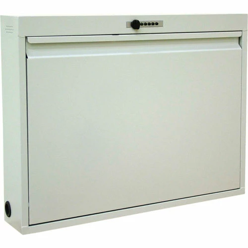 Omnimed® Informatics Work Station, Programmable Push Button Lock, Beige 3 Omnimed® Informatics Work Station, Programmable Push Button Lock, Beige - Image 3