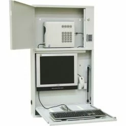 Omnimed® Informatics Work Center, Programmable Electronic Lock, Light Gray