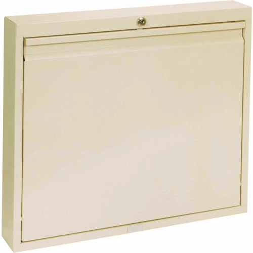 Omnimed® Deluxe Full Size Wall Desk, Self Close, Key Lock, Light Gray 1 Omnimed® Deluxe Full Size Wall Desk, Self Close, Key Lock, Light Gray